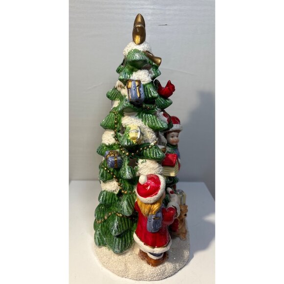 Ceramic Christmas Tree Votive Tealight Candle Holder Favorite Things Children - Picture 5 of 11